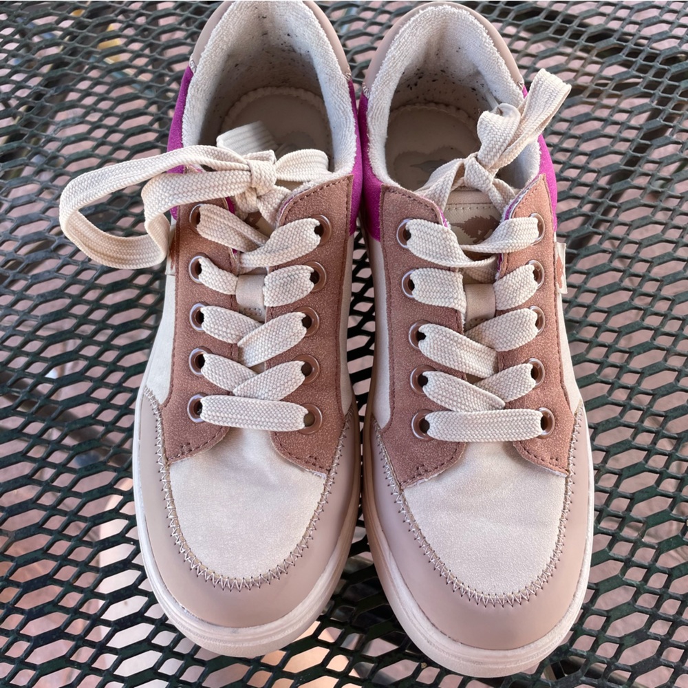 Rocket Dog | Flame Cream Color Block Platform Sneaker - Picture 4 of 11